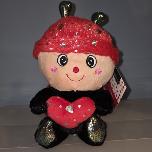 Red love bug plush - love,