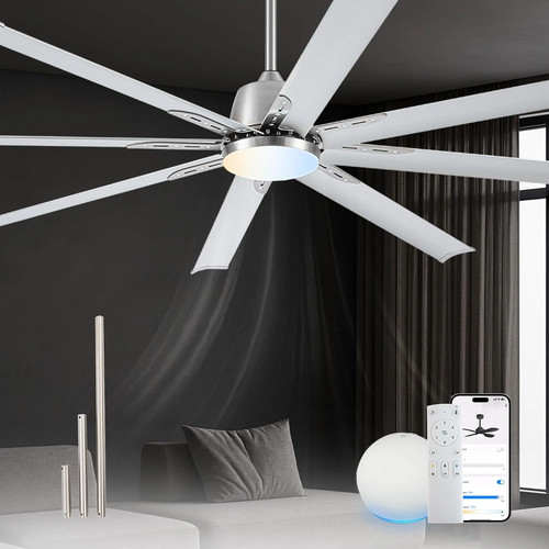 Inch smart ceiling fan with - smart,