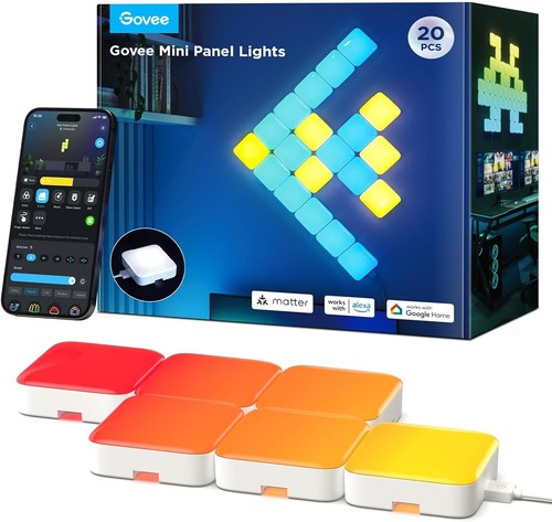 Govee mini panel lights rgbic - govee, lights,